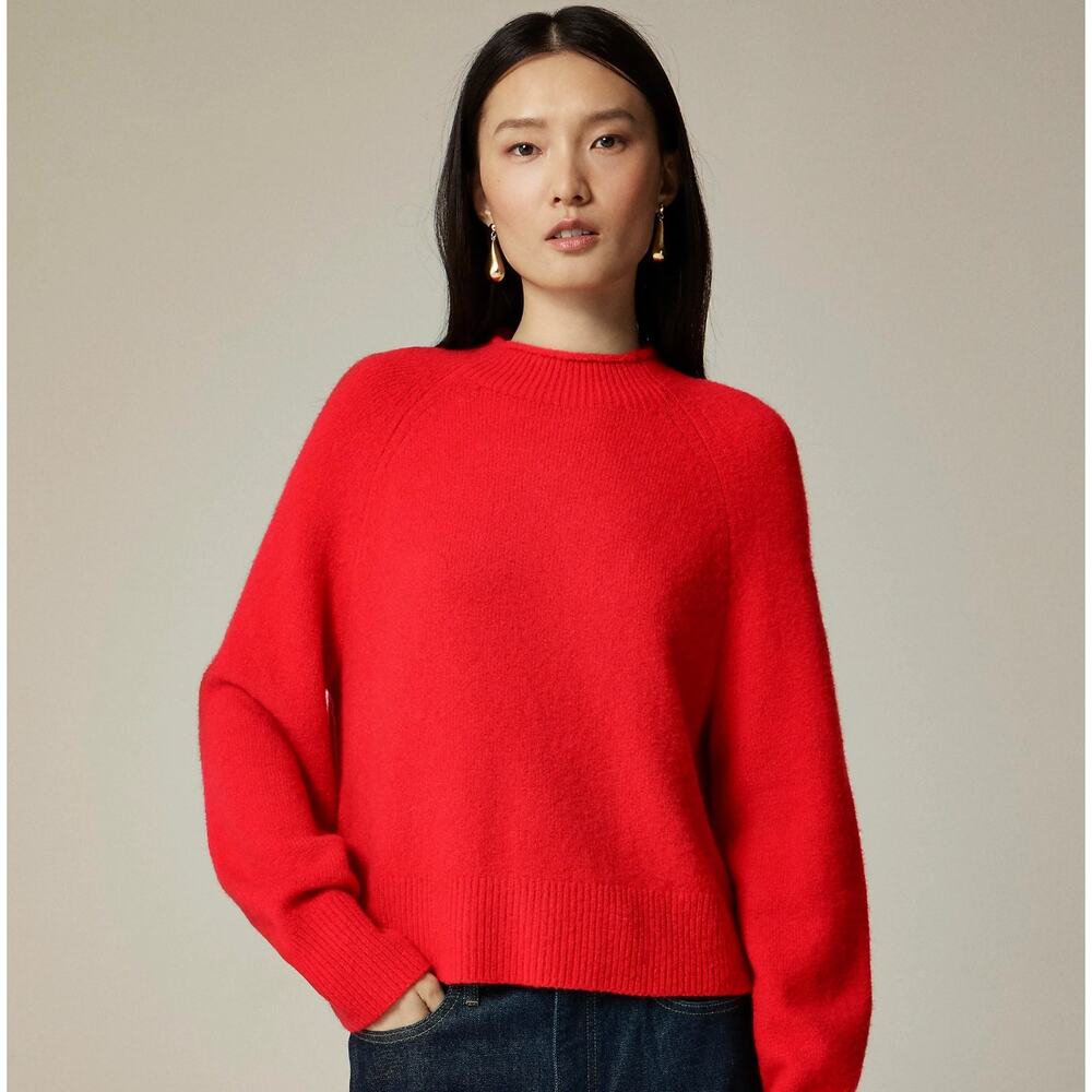 J. Crew Red Turtleneck Sweater